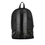 Calvin Klein Nero polyester men's backpack with adjustable straps and front zipper pocket, designed for everyday use.