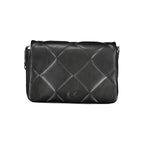 Calvin Klein black polyester women's shoulder bag with sleek design and adjustable strap, suitable for everyday use.