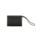 Black Calvin Klein women's wallet made of polyester, featuring a sleek design and multiple card slots.