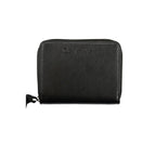 Calvin Klein Nero polyester women's wallet with multiple card slots and sleek design.
