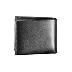 Black Calvin Klein polyester men's shoulder bag with adjustable strap and sleek design, suitable for everyday use.