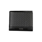 Black Calvin Klein women's shoulder bag made of polyester with sleek design and adjustable strap.