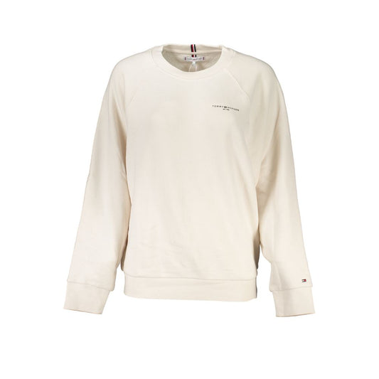 Tommy Hilfiger Beige Cotton Women's Sweatshirt Tommy Hilfiger