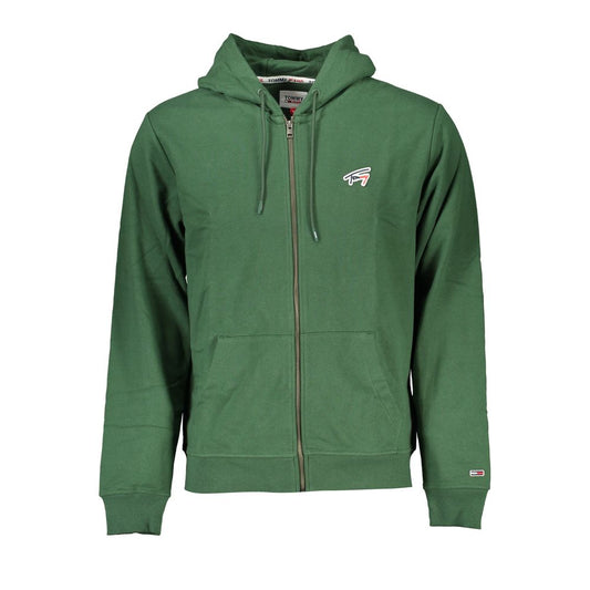 Tommy Hilfiger Green Cotton Sweater Tommy Hilfiger