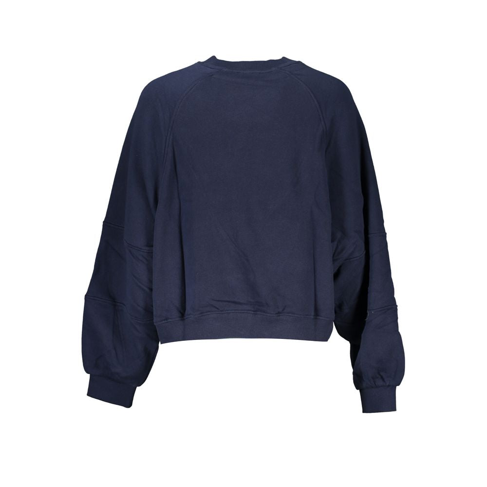 Tommy Hilfiger Blue Cotton Women Sweatshirt - Eljoys Fashion 