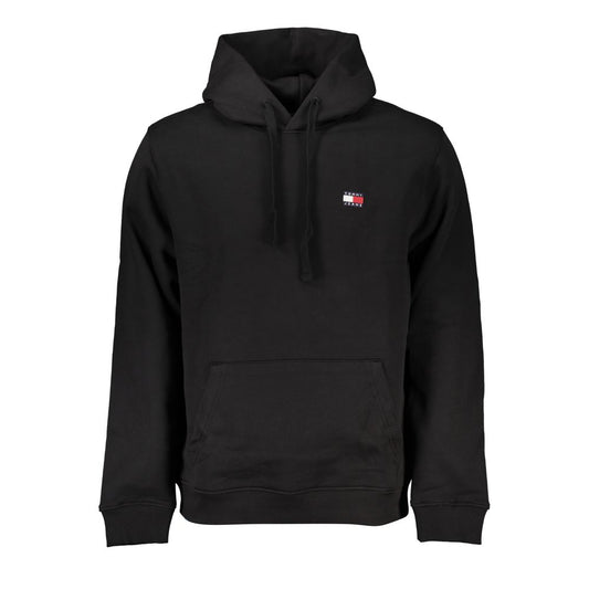 Tommy Hilfiger Black Cotton Sweater Tommy Hilfiger