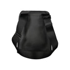 Calvin Klein black polyurethane men's shoulder bag with adjustable strap and sleek design, ideal for everyday use.