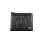 Calvin Klein Nero leather men's cardholder with multiple card slots and sleek design for everyday use.