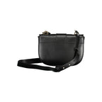 Tommy Hilfiger Nero polyurethane women's handbag with sleek design and top handles, stylish accessory for everyday use.