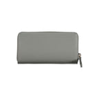 Tommy Hilfiger Grigio women's wallet made of polyurethane, featuring a sleek design with brand logo and multiple card slots.