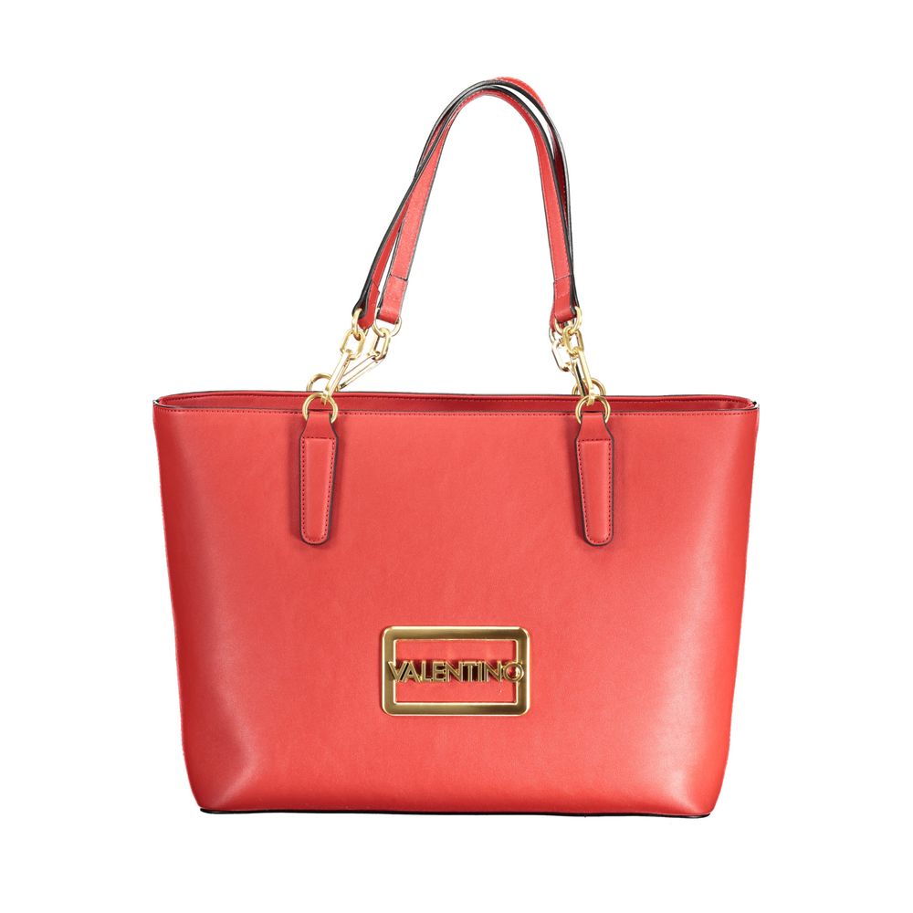 Mario Valentino Rosso women's polyurethane bag with sleek design and metallic accents, showcasing a stylish and functional accessory.