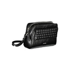 Calvin Klein black polyester women's shoulder bag with sleek design and adjustable strap, perfect for everyday use.