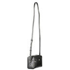 Black Calvin Klein polyester women's shoulder bag with sleek design and adjustable strap, ideal for everyday use.
