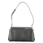 Calvin Klein Nero polyurethane women’s shoulder bag with sleek design and adjustable strap, stylish accessory for everyday use.