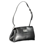 Calvin Klein Nero polyurethane women’s shoulder bag featuring a sleek design and subtle branding, ideal for casual or formal wear.