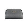 Calvin Klein black polyester women's shoulder bag with sleek design and adjustable strap, perfect for casual and everyday use.