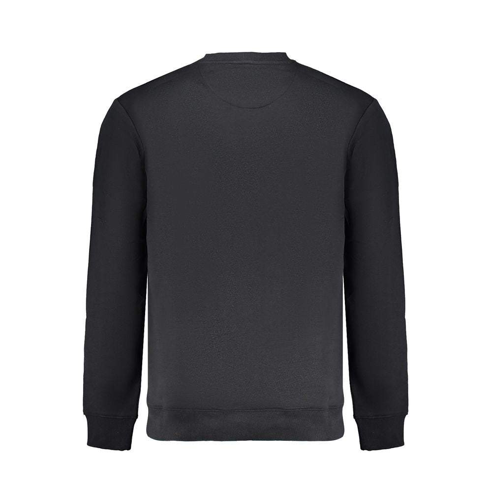 Black cotton men's sweatshirt by Lee featuring a classic crewneck and relaxed fit, shown on a mannequin.