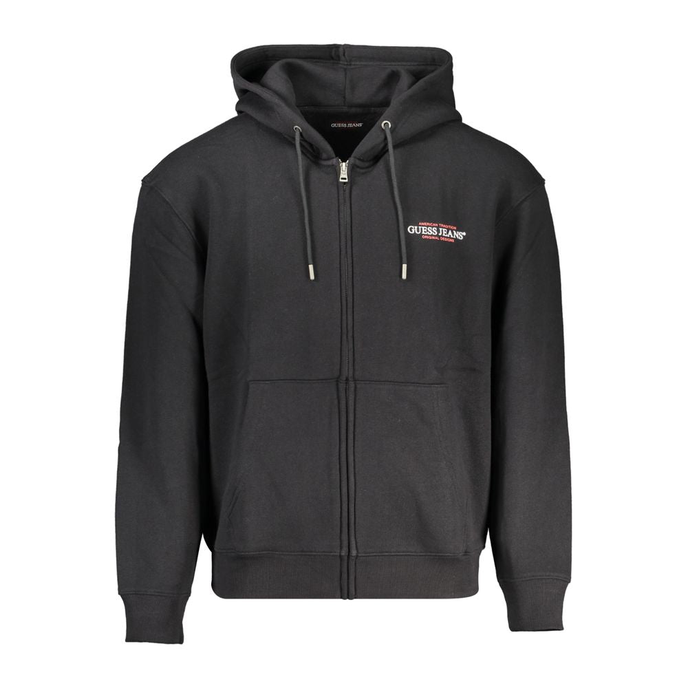 Guess Jeans Black Cotton Sweater Guess Jeans