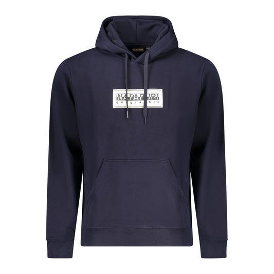 Napapijri Blue Cotton Men Sweater Napapijri