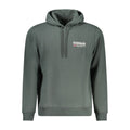 Men's Napapijri Verde cotton sweatshirt with a relaxed fit and logo detail, casual wear for comfortable everyday style.