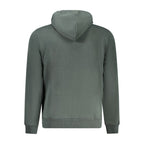 Men's Napapijri Verde cotton sweatshirt with a relaxed fit and crew neckline, shown on a plain background.