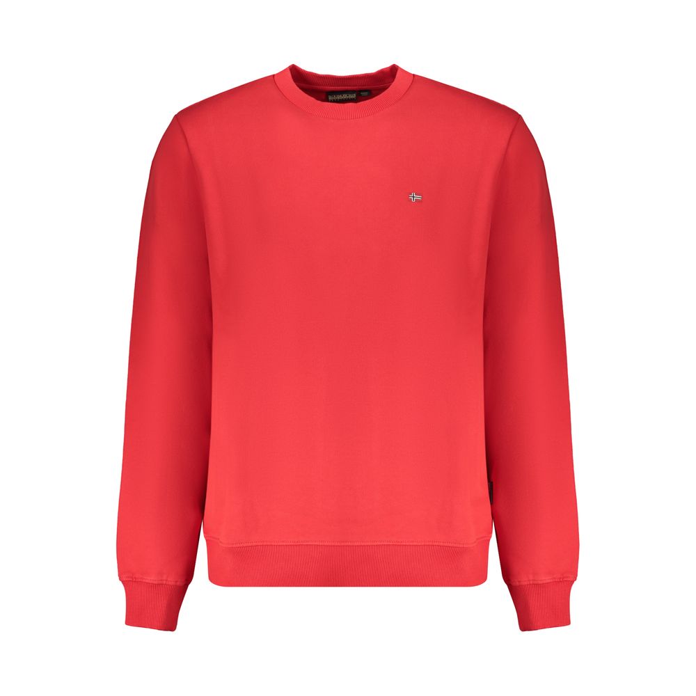 Napapijri Red Organic Cotton Men Sweater Napapijri