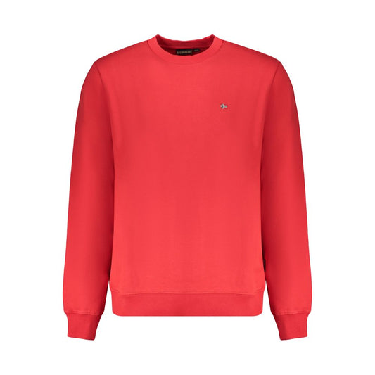 Napapijri Red Organic Cotton Men Sweater Napapijri