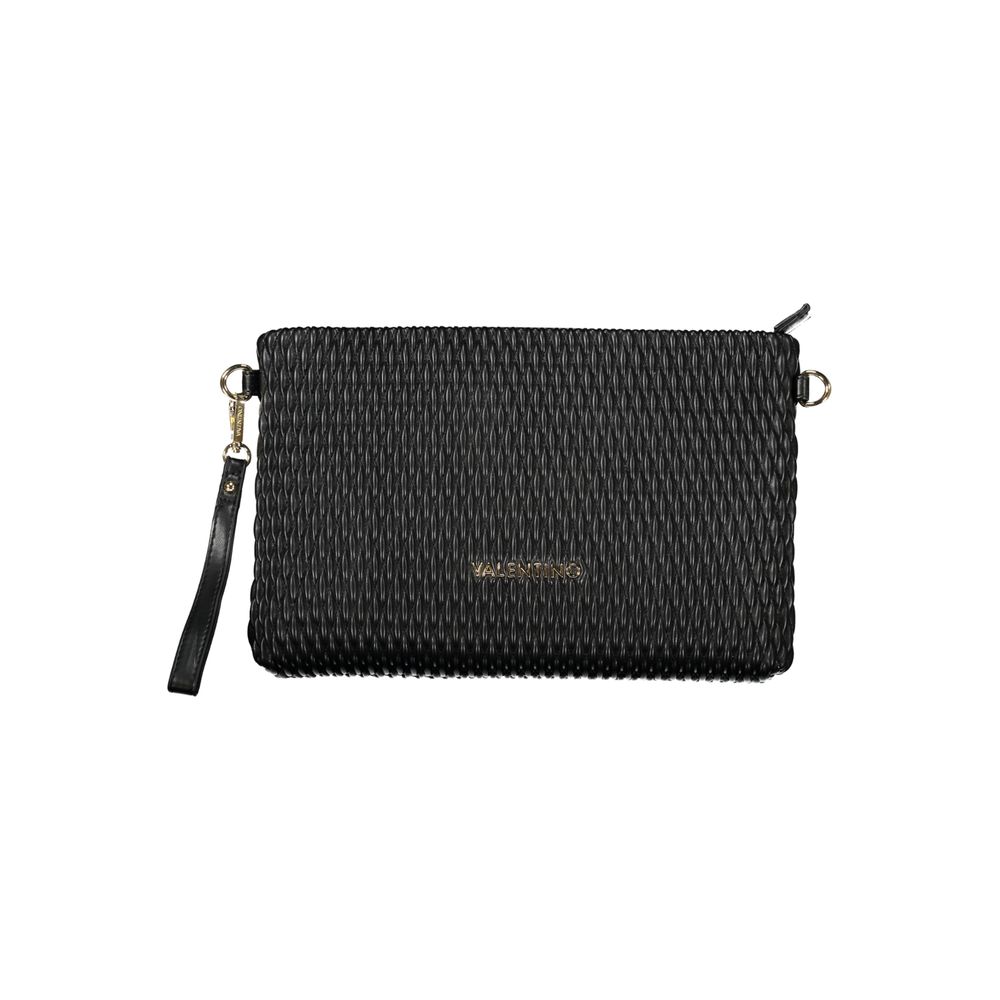 Mario Valentino Nero polyurethane women's bag with sleek design and top handle, showcasing a stylish and versatile accessory.