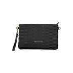Mario Valentino Nero polyurethane women's bag with sleek design and top handle, showcasing a stylish and versatile accessory.