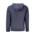 Timberland blue cotton men's sweatshirt with crew neck and long sleeves, casual athletic style.