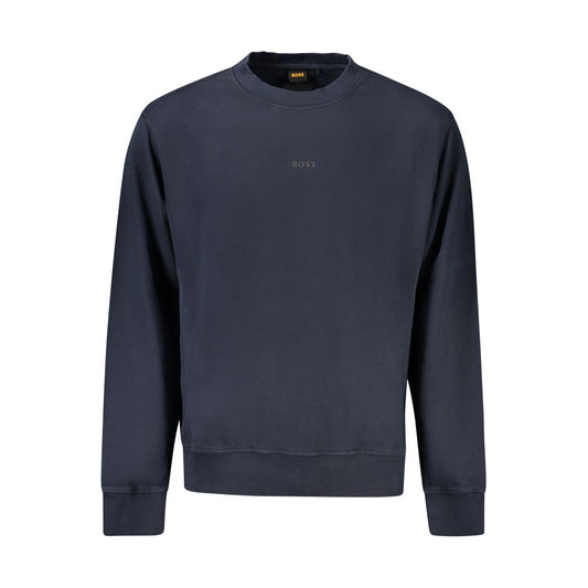 Hugo Boss Blue Cotton Sweater Hugo Boss