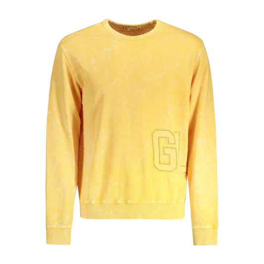 Guess Jeans Yellow Cotton Sweater Guess Jeans
