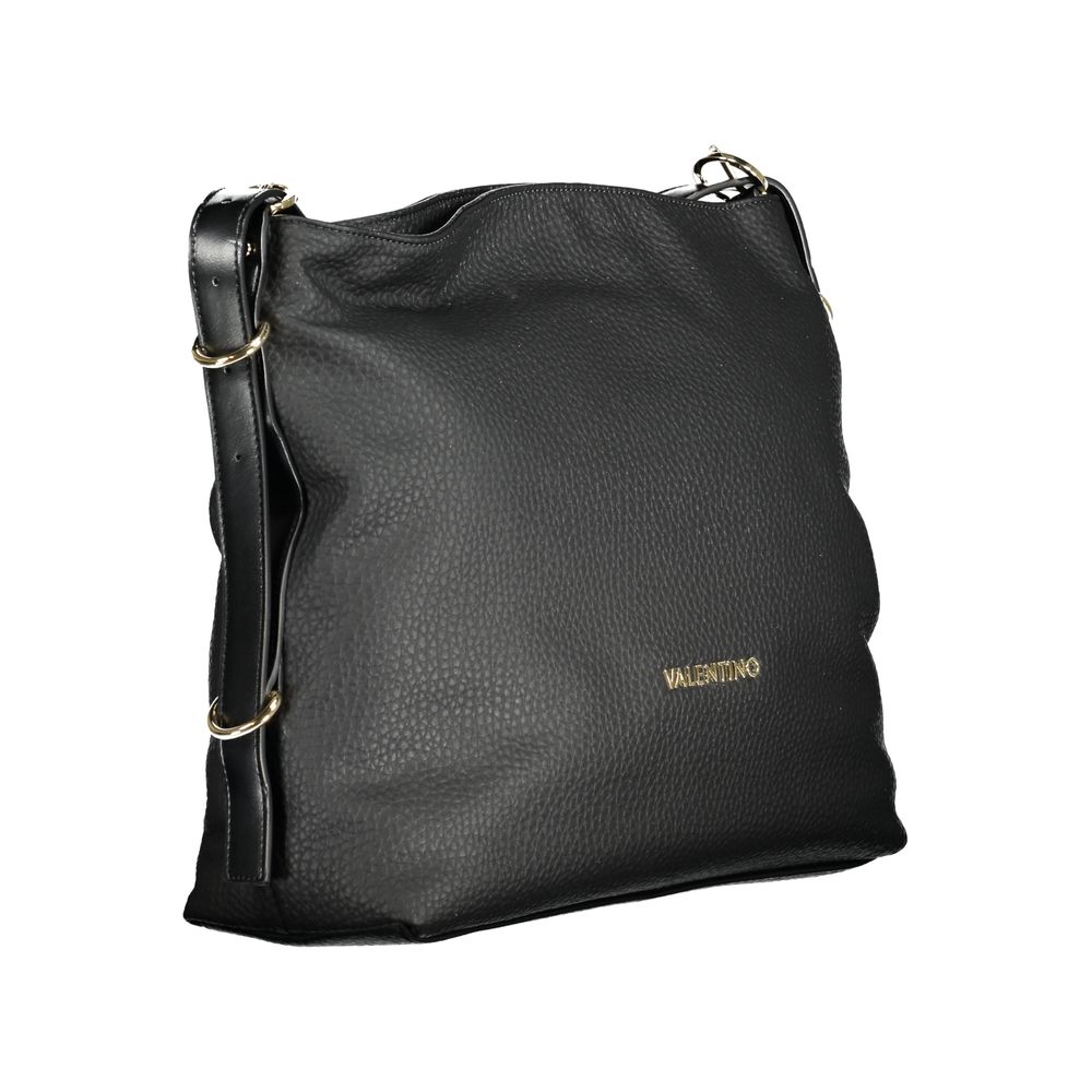 Mario Valentino Nero polyurethane women's bag with sleek design and handles, featuring a stylish and functional accessory for everyday use.