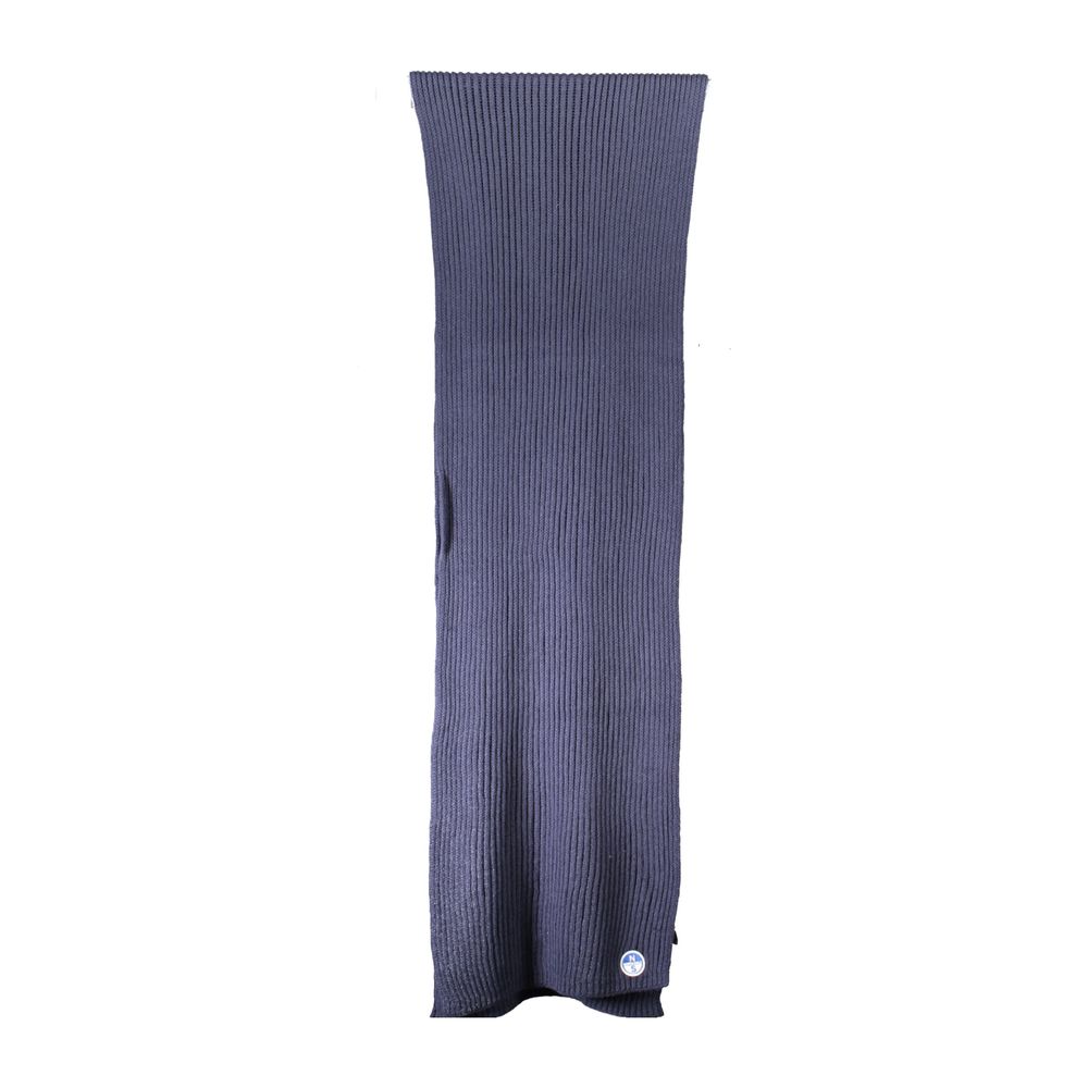 North Sails Blue Cotton Men Scarf North Sails