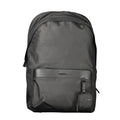 Calvin Klein Nero polyester men's backpack with adjustable straps and front zip pocket, stylish and functional for everyday use.