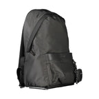 Calvin Klein Nero polyester men's backpack with adjustable straps and front zip pocket, casual and functional design.