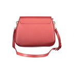 Mario Valentino Rosso polyurethane women's bag with sleek design and adjustable strap, featuring a modern and stylish look.