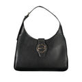 Mario Valentino Nero polyurethane women's bag with sleek design and top handles, perfect for stylish everyday use.