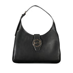 Mario Valentino Nero polyurethane women's bag with sleek design and top handles, perfect for stylish everyday use.