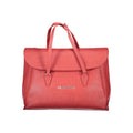 Red polyurethane women's bag by Mario Valentino with stylish design and top handles, perfect for casual or elegant outfits.