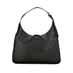 Mario Valentino Nero polyurethane women's bag with sleek design, featuring a top handle and minimalist style.