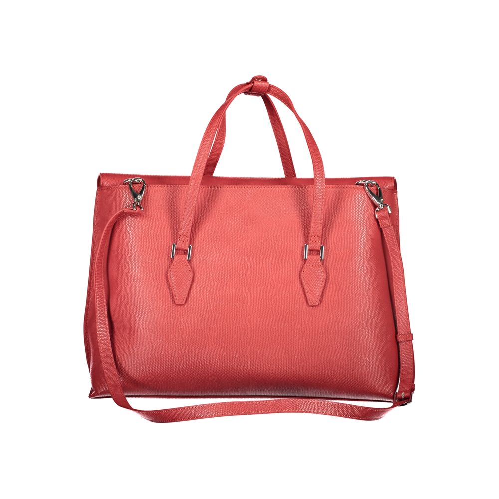 Mario Valentino red polyurethane women's bag with stylish design and top handle, perfect for casual or formal outfits.