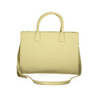 Mario Valentino Verde polyurethane women's bag with sleek design, featuring smooth texture and stylish handles.