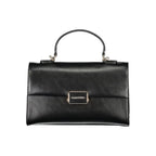 Mario Valentino Nero polyurethane women's bag with sleek design and silver hardware, stylish and functional accessory for everyday use.
