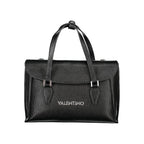 Mario Valentino Nero Donna bag made of polyurethane with sleek design and silver hardware, perfect for stylish everyday use.