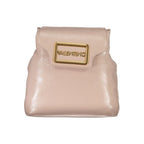 Mario Valentino Rosa polyurethane women's backpack with adjustable straps, stylish and functional for everyday use.