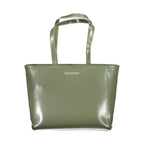 Mario Valentino Verde polyurethane women's bag with sleek design and top handle, stylish accessory for everyday use.