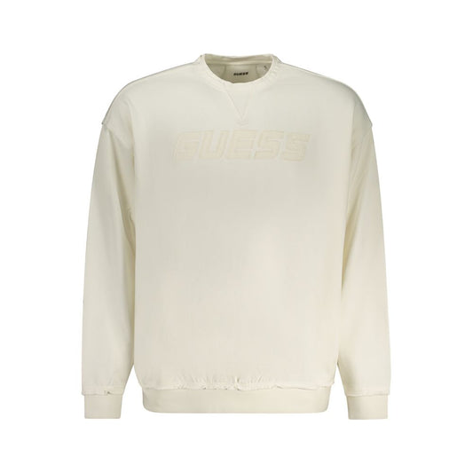 Guess Jeans White Cotton Sweater Guess Jeans