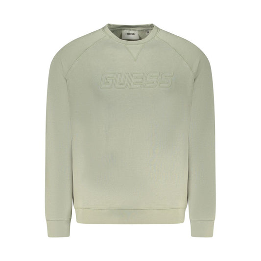 Guess Jeans Green Cotton Sweater Guess Jeans