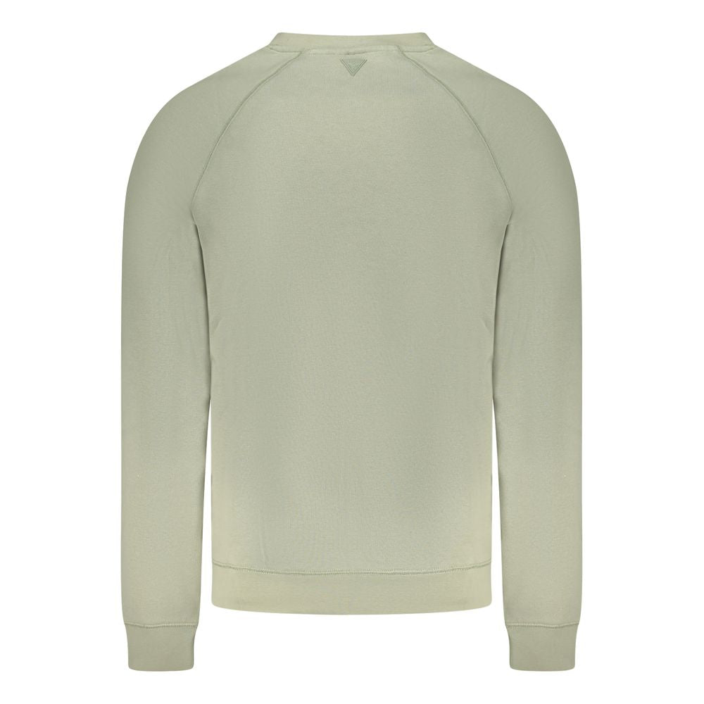 Guess Jeans Green Cotton Sweater Guess Jeans